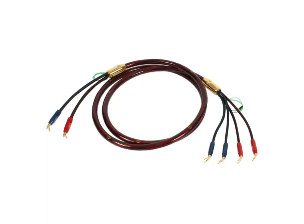 VdH NOVA, 2 x2,5 meter terminert kabel Bi-wiring, inkl 24K BUS-kontakter 